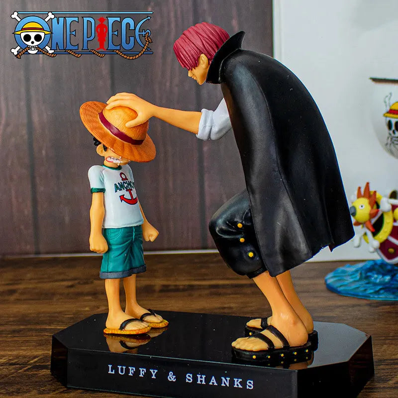 Action Figure Monkey D. Luffy & Shanks – One Piece – 15 cm – PVC